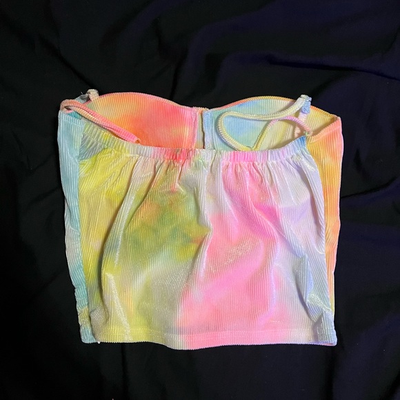 multi color tank top! never been worn! ribbed velvet - Picture 2 of 3